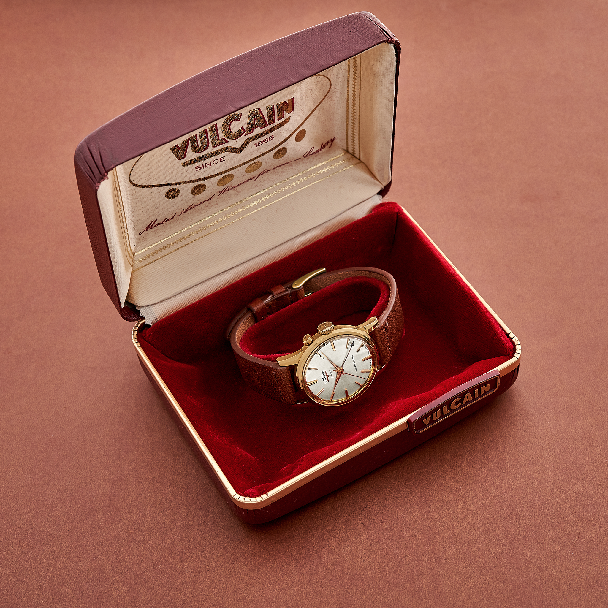 A “Full Set” Vulcain Cricket Reference 304001 Original Strap